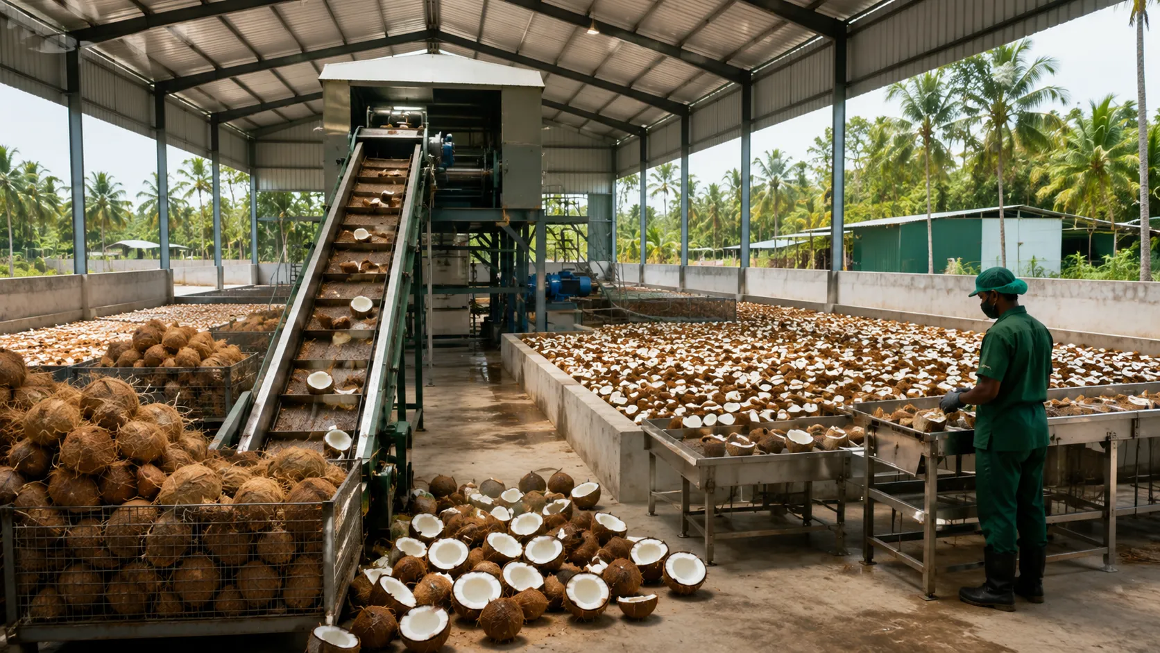 Copra making unit